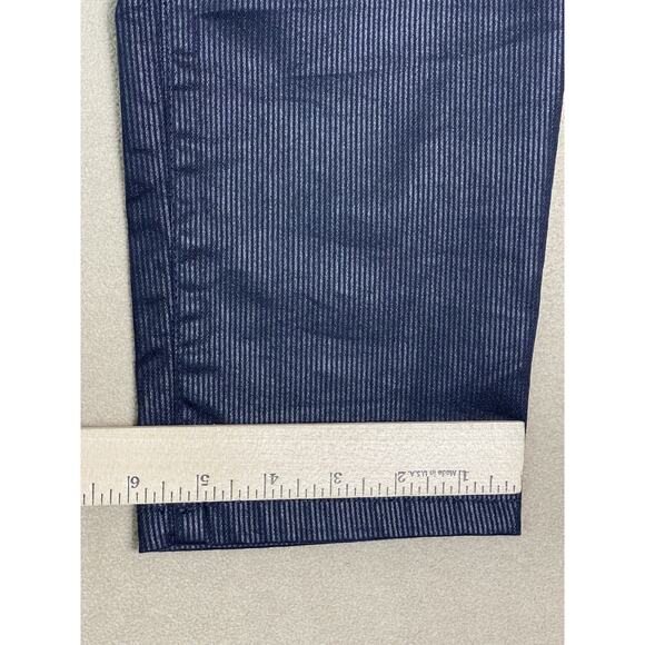 Bevy Flog Pants Womens 29 Black Striped Skinny Regular Pull On Stretch Mid Rise - Picture 8 of 13